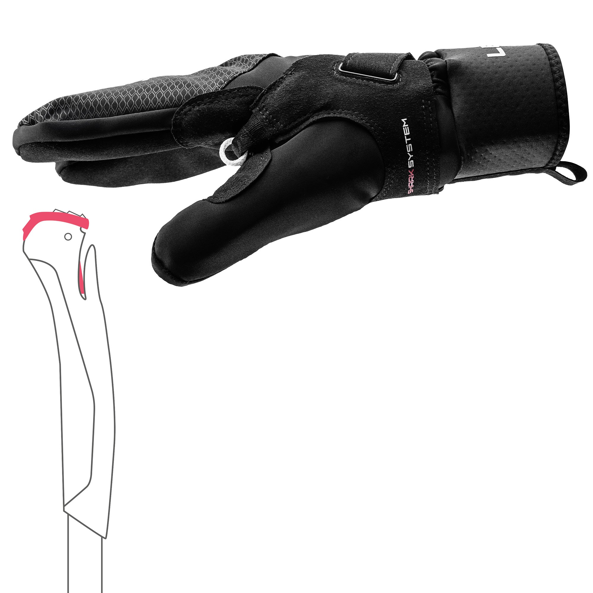 LEKI USA - CC THERMO SHARK LOBSTER 2+2- Cross-Country Gloves - Apparel & Accessories