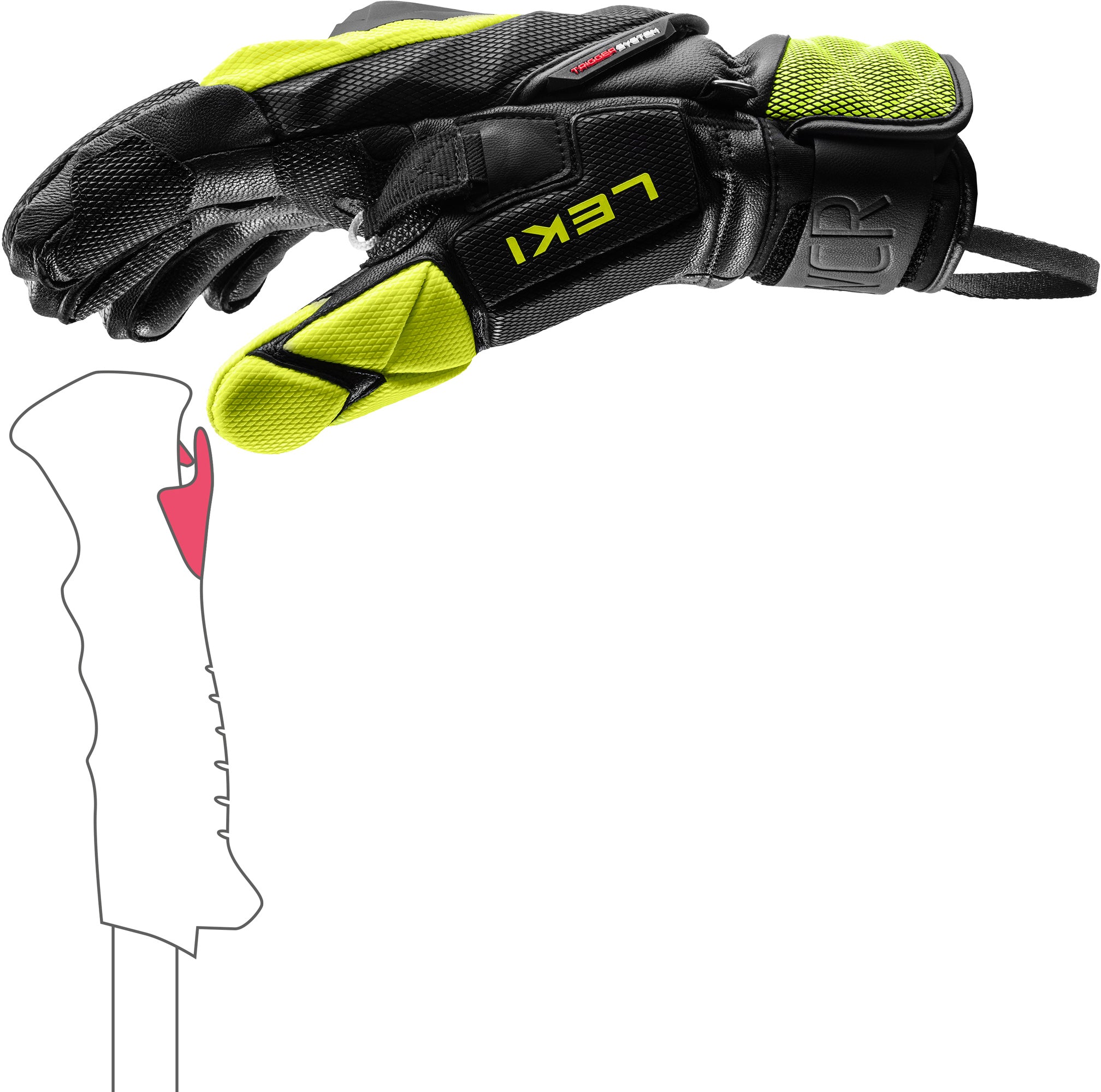 leki lightning 3d handschuhe LEKI USA - WCR VENOM SL 3D - Ski Racing Gloves - Apparel & Accessories