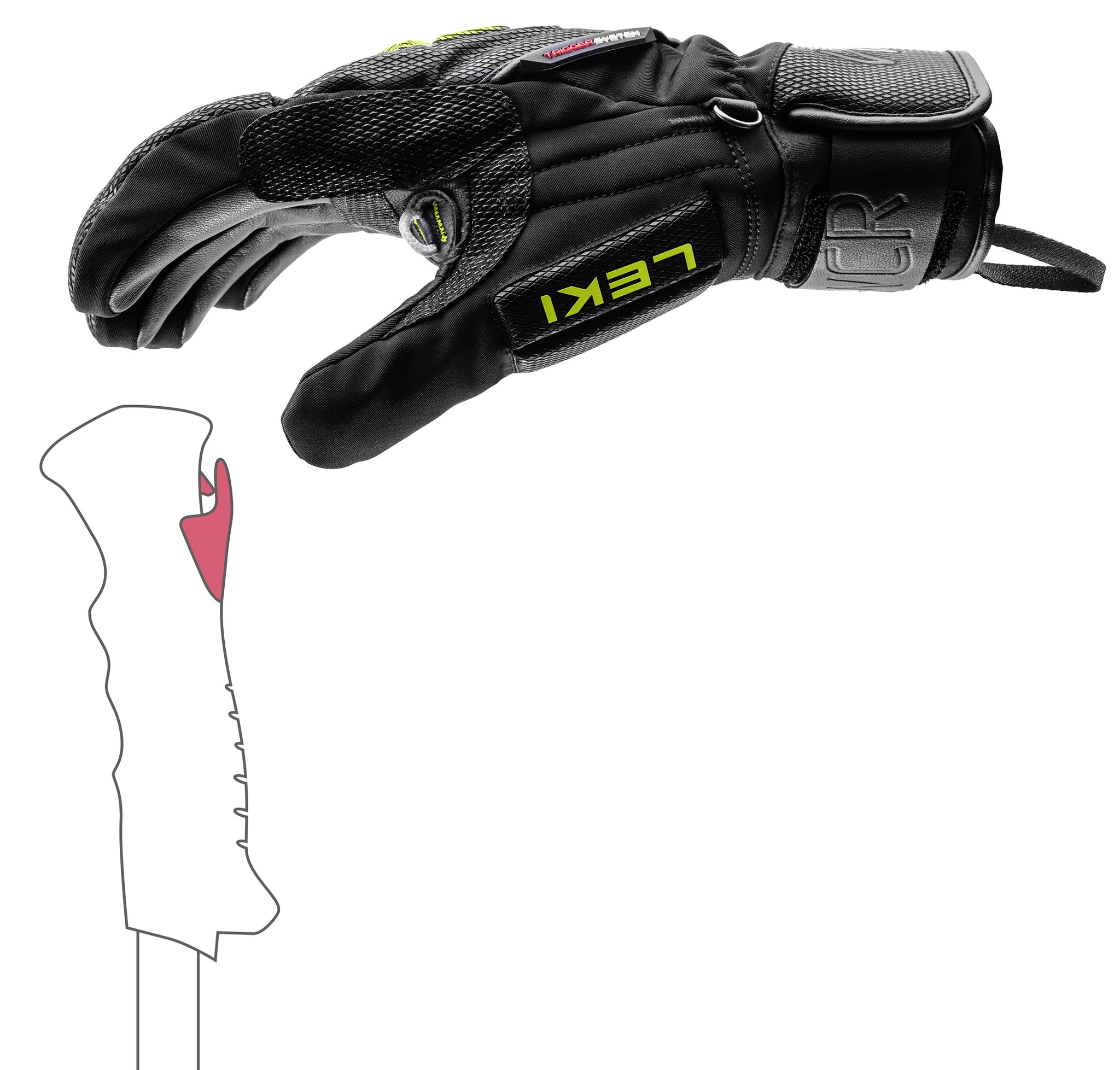 leki race coach c-tech s handschuhe LEKI USA - WCR C-TECH 3D - Ski Racing Gloves - Apparel & Accessories