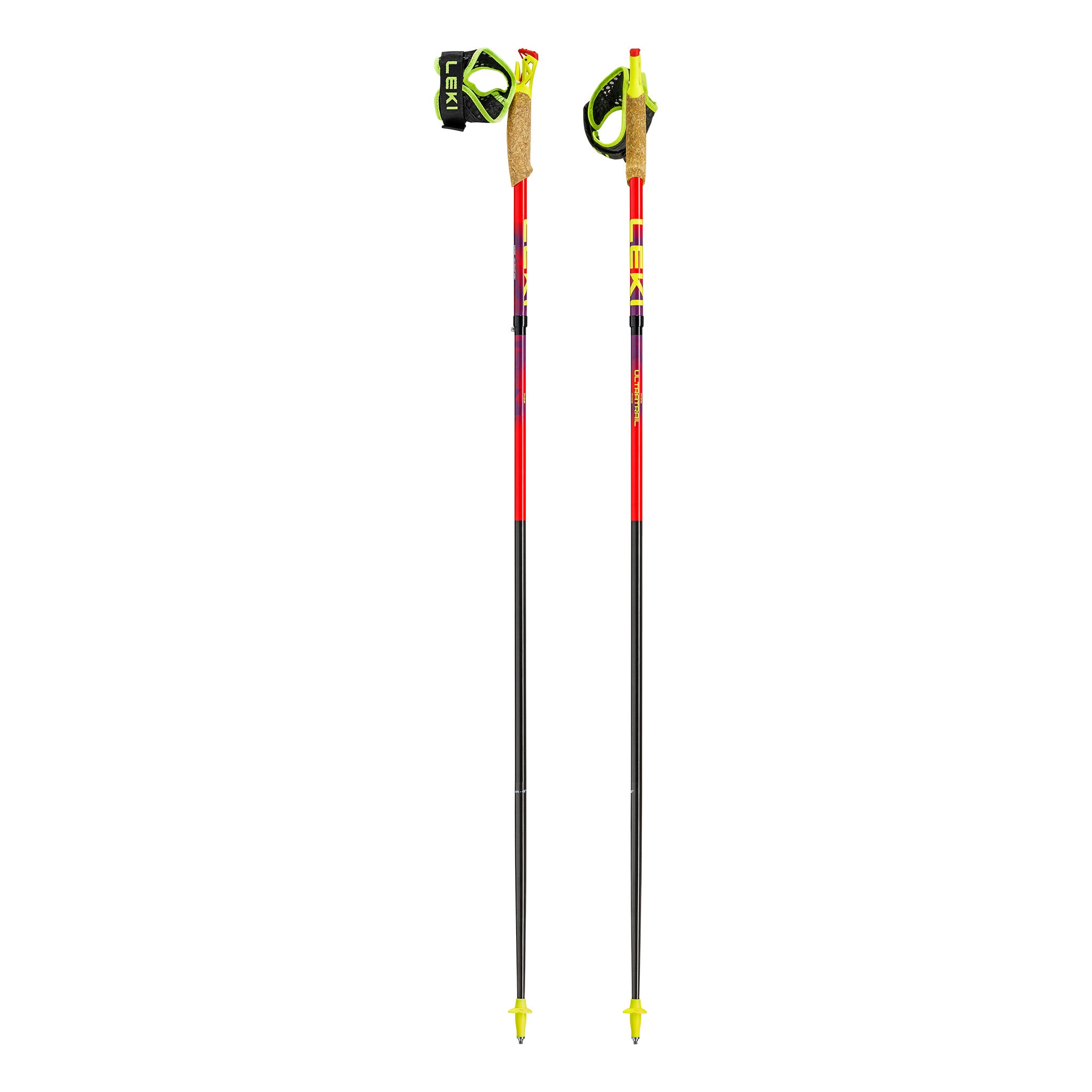 LEKI - レキ LEKI ウルトラトレイル FX.ONE  レッド 110cm LEKI USA - Ultratrail FX.One - Trail Running Poles - Camping
